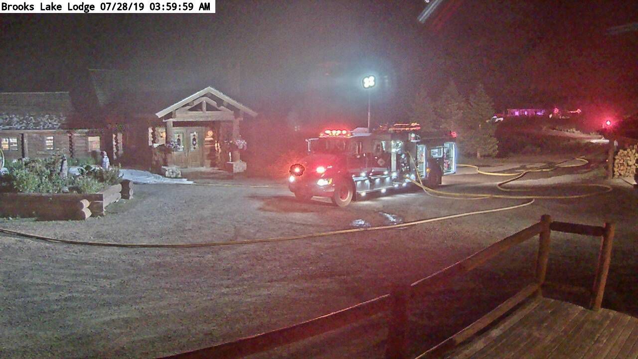Brooks Lake Lodge fire
